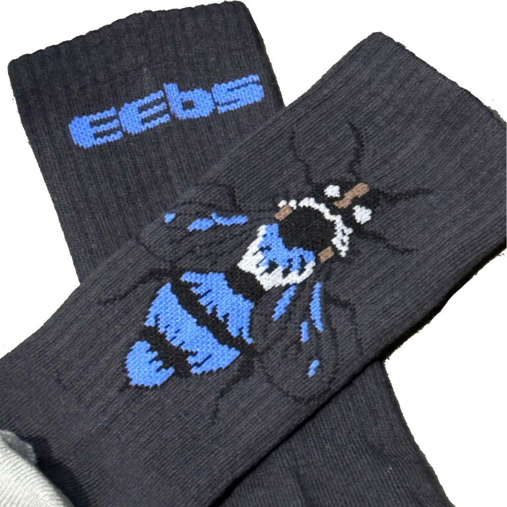 ORANGE/BLUE BEE SOCKS