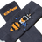 ORANGE/BLUE BEE SOCKS